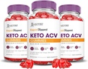 Laboratorios justificados (3 Pack Rapid Ripped Keto ACV Vegan No GMO 180 Gummies