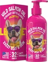 Salvaje Aceite de Salmón de Alaska para perros & gatos - Pez puro Omega 3 6 9 EPA líquido DHA Ácidos grasos - Suplemento de piel y carne - Soporta Función Conjunta, Cerebro, Ojo, Inmune & Heart Health - Made in USA 32 oz