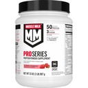 Muscle Milk Pro Series Protein Powder Suplemento, Slammin' Strawberry, 2 libras, 11 piezas, 50g Proteína, 3g Azúcar, 20 vitaminas & minerales, NSF certificado para el deporte, embalaje mayo Vary