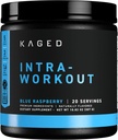 Kaged Intra-Workout Powder In-Kaged BCAAs, L-Citrulline " Beta-Alanine for Endurance 124mg Organic PurCaf Caffeine Coconut Water Powder 20 Servings Blue Raspberry