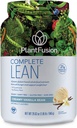 PlantFusion Complete Lean Plant Based Protein Powder - Prebiotic Fiber, Superfoods & Digestive Enzymes - Vegan, Gluten Free, Soy Free, Non-GMO - Vainilla 1.85 lb
