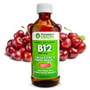 Fiable-1 Laboratorios Vitamina líquida B12 Suplemento diario 1000mcg para hombres adultos &amp; mujeres - Natural Cherry Flavor