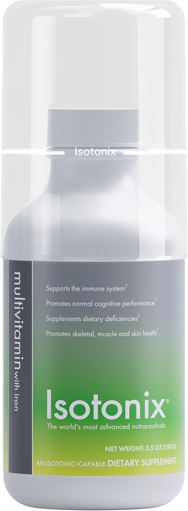 Isotonix Multivitamínico con Hierro - Soporta Sistema Inmunitario, Claridad Mental, Bone Health & Energy - Ideal para Hombres, Mujeres - Sin gluten, No GMO - 30 servicios