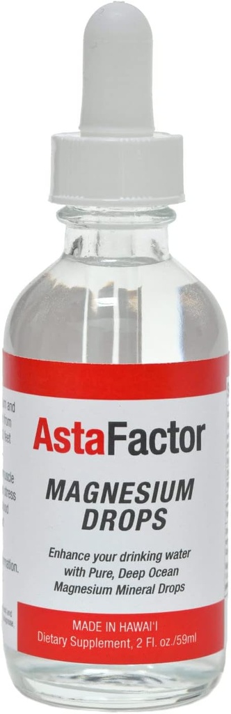 Gotas de magnesio – Fabricadas en Hawai – con otros minerales de rastro – Fácil de tomar líquido 2 Fl. Oz. – Ayudas en Cerebro, Mood. Muscle, Nerve, " Cardiovascular Health