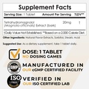 Nootropics Depot Tetrahidromagnolol Quick Dissolve Tablets TEN 20mg ANTE Magnolia officinalis TEN Healthy Inflammation Response, Mood, & Gastrointestinal Support TEN 60 Count