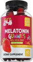 Niños Melatonin Gummy, eficaz 1MG Sleep Gummies Suplemento para niños 3+, libre de drogas, sabor a fresa afrutada natural, hecho en EE.UU.