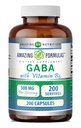 Fórmulas increíbles GABA con vitamina B6 Suplemento TENIDO 500 Mg Por Serving TENIDO 200 cápsulas Silencio No-OMG TENIDO Gluten Free TEN Made in USA