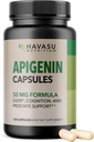 Apigenin Capsules 50mg - 120 Conde Vegan, Non-GMO, Sleep & Cognitive Support Supplement - Chamomile Flavonoid for Relaxation, Prostate Health, Melatonin-Free, Liposomal Formula for Enhanced Absorption
