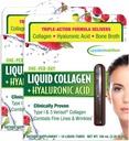 Nutrición aplicada Collagen líquido + ácido hialurónico - 10 tubos líquidos, paquete de 2 - Restauración de uñas y piel - Sabor de Berry mixto - 20 servicios