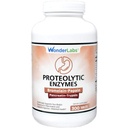 Wonder Laboratories Proteolytic Enzymes ← Bromelain Papain Pancreatin Trypsin 550 mg Total con Amylase estandarizada, Lipase y Protease, 300 Tablets