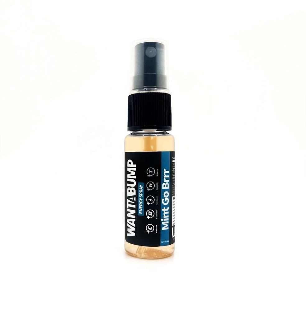 Fresador de la respiración de la energía ← 400mg Caffeine tención B 3, 6, 12 Vitamin Spray