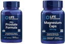 Extensión de la vida Fórmula ultraprostata " Capas de magnesio, 500 mg, óxido de magnesio, citrato, succinado, salud cardíaca, huesos saludables, apoyo metabolismo, 100 cápsulas vegetarianas