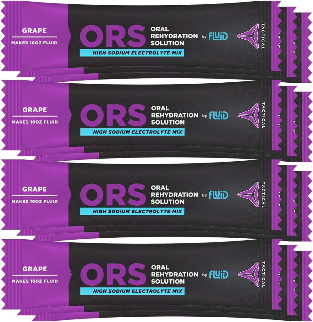 ORS Extreme Dehydration Electrolytes, Grape tención 12 Conde Stick Packs