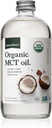MCT orgánico de la fuerza natural Aceite – Botella de vidrio puro – Hecho de aceite de coco virgen 100% frío + Certified Keto, Paleo, Kosher, Vegan " Non-GMO – Lab Tested for Quality and Purity - 16 Ounce