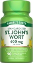 La verdad de la naturaleza St Johns Wort 600mg ← 90 Capsules  sometida Standardized Extract Silencio No GMO & Gluten Free Supplement