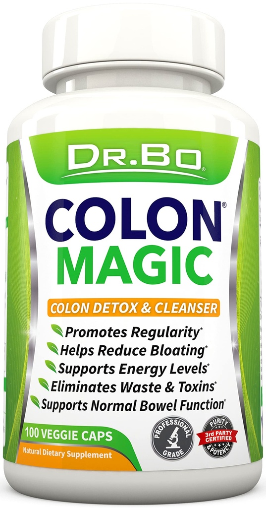 Colon Cleanse Detox Fórmula - Píldoras limpiadoras de bolos naturales para la limpieza intestinal " rápida limpieza digestiva - suplemento de alivio del estreñimiento diario Gut, Belly, Stomach - Mujeres Hombre Peso Flush