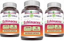 Fórmulas Asombrosas Echinacea Silencioso 1300 Mg Silencioso Veggie Capsules Suplemento No. Silencio Gluten Gratis Silencio Made in USA (3 Pack Silencio 180 Cuenta)