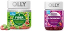 OLLY Fiber Gummy Rings 50ct & Extra Strength Elderberry Gummies Apoyo 60 Conde
