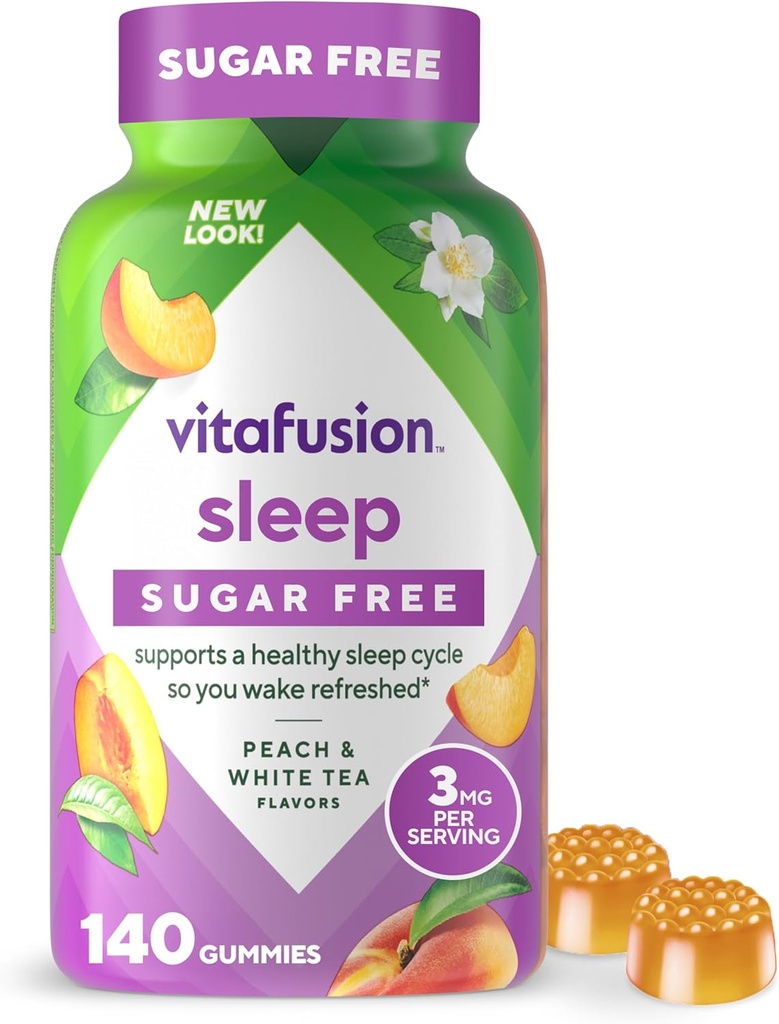 Vitafusion Melatonina Gummy Vitaminas, 140 Cuentas (Pack of 1)