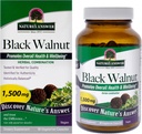 Respuesta de la naturaleza Black Walnut Complex Vegetarian Capsules Powder, 90-Count Black Walnut  tolera Vegan ← Non-GMO Black Walnut Wormwood Silencio Natural Cleanser ← Detoxifier Support