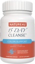 15 días de limpieza Gut Support, Avanzado Gentle Daily Colon Gut Cleanse Detox para Hombres Mujer con Senna, Cascara Sagrada, Psyllium Husk y Probiótico, 15 cápsulas