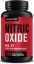 Gato Fábrica N.O. XT Nitric Oxide Suplementos para Hombres w/Nitrosigine L Arginine L Citrulline Suplemento para Bombas Musculares - Pre Workout Nitric Oxide Booster & Muscle Builder - 180 Caps