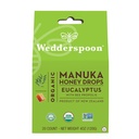 Wedderspoon Organic Manuka Honey Drops, Eucalyptus & Bee Propolis, 20 Conde (4oz) (Pack of 1) Genuine Nueva Zelanda Honey ← Perfect Remedy For Dry Throats