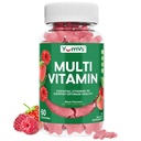 Multivitamina Gummies para adultos, Vitamina Gummy diaria para hombres de mujeres, Immune Support Multivitamin Suplemento, Ault Multi VIT Vitamina con vitaminas A, C, D, E, B-6, B-12, Zinc - 60 Gummies