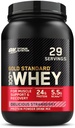 Optimum Nutrition Gold Standard 100% Whey Protein Powder, Delicious Strawberry, 2 libras (Packaging May Vary)