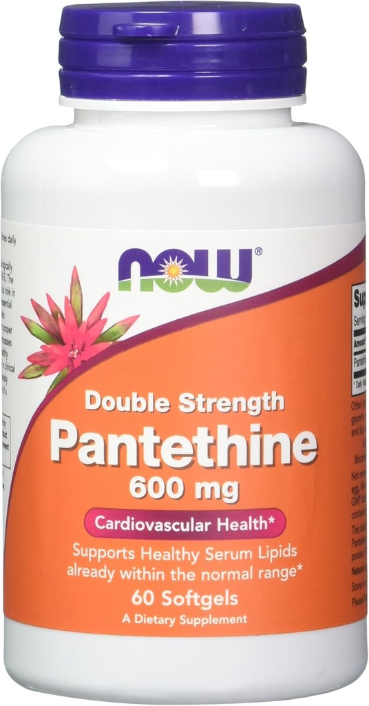 Ahora Alimentos, Pantetina 600 mg, 60 Softgels (Pack de 2)