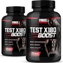 Prueba de Factor de Fuerza X180 Boost, 2-Pack, Booster de Testosterona y Suplemento de Energía para Hombres, Energía Boost, Aumentar la resistencia y Mejorar la Vitalidad, con D-Aspartic Acid y Fenugreek, 240 Tablets