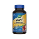 ¡El Camino de la Naturaleza Alive! Multivitaminas completas de los hombres 50+, soporta múltiples sistemas corporales*, soporta energía celular*, Vitamin de alta potencia, libre de gluten, 130 tabletas (paquete mayo Vary)