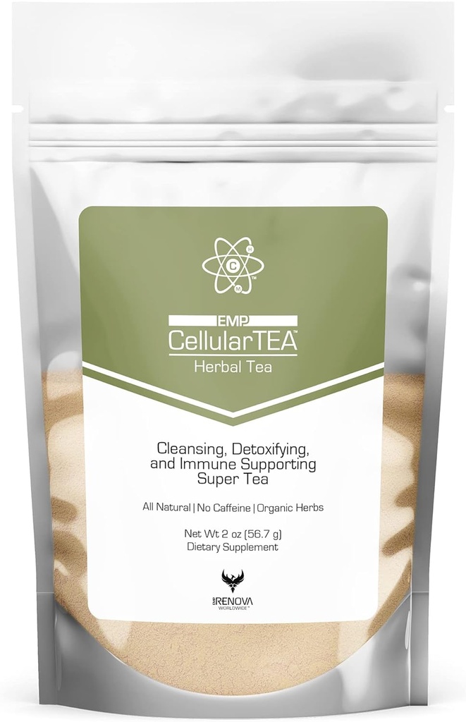 Celular Té desintoxicación orgánica - Caffeine-Free Cleansing Tea for Everyday Detox, Gut Cleanse, Digestive Health and Immune Support - 48 Servings