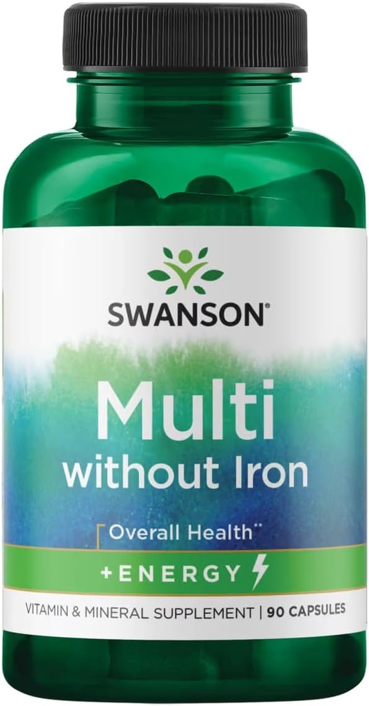 Swanson Active One Multivitamin Sin Hierro 90 cápsulas