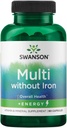 Swanson Active One Multivitamin Sin Hierro 90 cápsulas