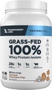 Laboratorios Transparentes Grass-Fed Whey Protein Isolate - Naturalmente Flavored, Gluten Free Whey Protein Powder con 28g de Proteína por Ser " 9 Aminoácidos - 30 Serviciones, Oatmeal Chocolate Chip Cookie