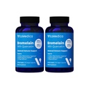 VitaMedica Bromelain " Quercetin Supplement - 500mg Bromelain 250mg Quercetin - 2400 GDU para la inmunidad, soporte conjunto, inflamación y recuperación muscular - 60 cápsulas Vegan - 30 servicios (2 Pack)