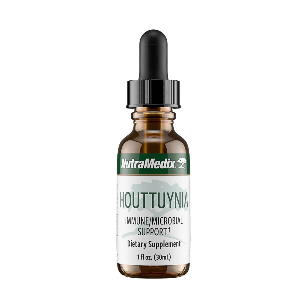 NutraMedix Houttuynia - Gastrointestinal, Sistema Inmunitario " Tintura de soporte microbiano - Ayuda con la digestión, GI Health " Body Detox Cleanse - Plant-Based Liquid Drops (1 oz / 30 ml)