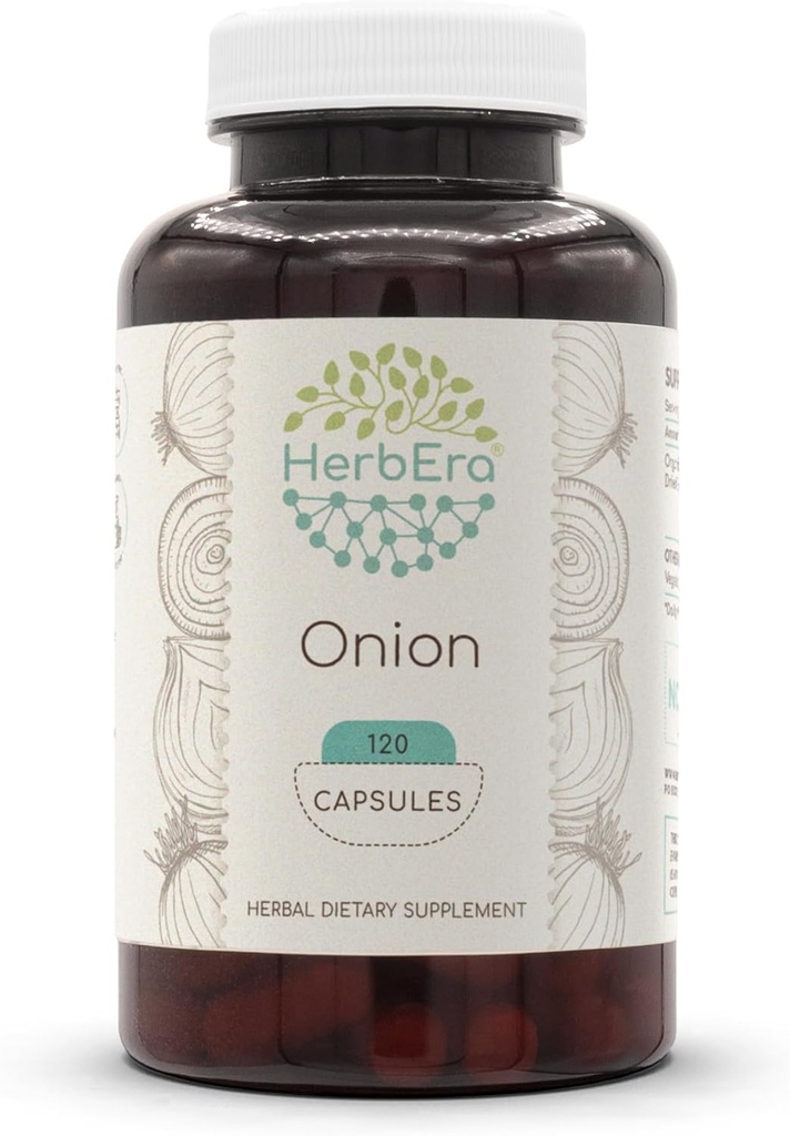Cepa de cebolla 120 cápsulas, 500 mg, Cepa de cebolla (Alium) Bulb seco (120 cápsulas)