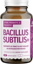 Bacillus Subtilis Spore Based Probiotic — High Potency Strain with Prebiotic for Balanced Belly ← Daily Gut Health & Microbiome Apoyo a la familia ← 6 Billones CFU Por día ← 90 cápsulas vegetarianas