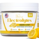 Cero Azúcar - Electrolitos de Candy Lemon Powder - Refreshing Hydration - Caffeine Free Energy with All Natural Ingredients - Vegan, Keto & Paleo - Sugar Free Electrolytes Powder Drink Mix - 37 Servings