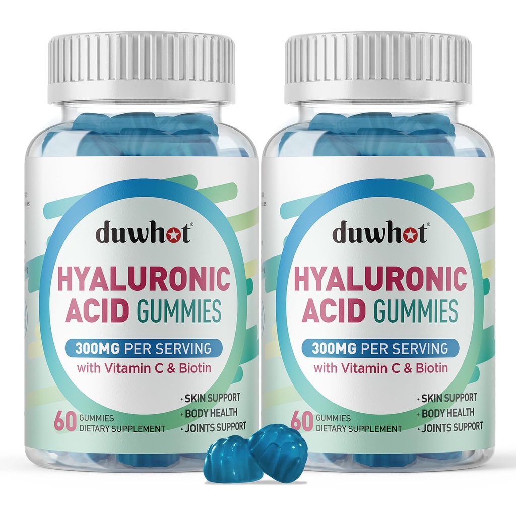 duhwot Hyaluronic Acid Gummies, Hyaluronic Acid Supplements for Women & Men