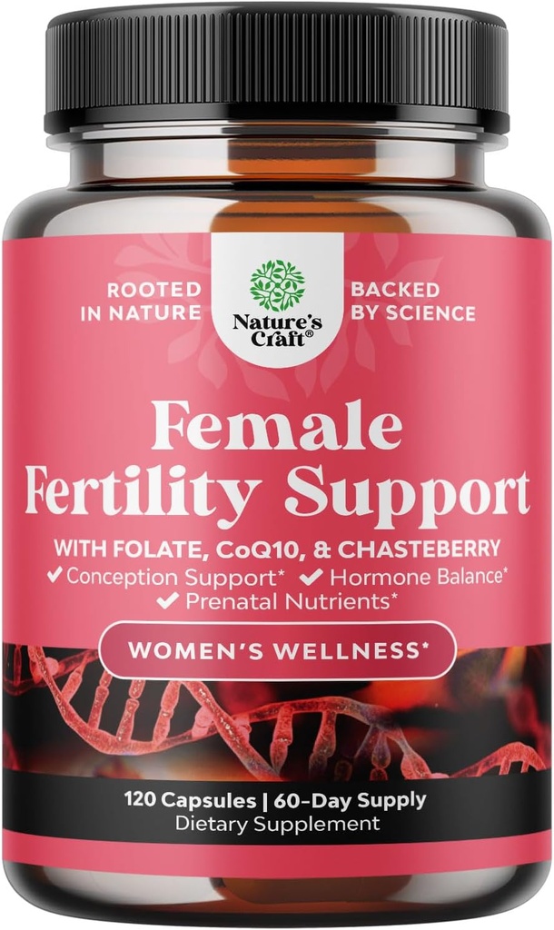 [BRSROYYZCN5RAFDG] Suplemento de fertilidad para mujeres con multivitaminas prenatales - Femenina Apoyo a la fertilidad con el brote de folato de ionitol prenatal y coQ10 Fertilidad Blend for Women to Promote Faster Conception