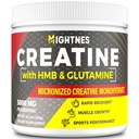 Cretina HMB, Polvo Creatino para Hombres &amp; Mujeres, Monohidrato de Creatina Micronizado para el Crecimiento del Musculo &amp; Recuperación y Mayor Fuerza, Rendimiento, Creatina HMB con Glutamina, Gluten Gratis, 30 Servimientos