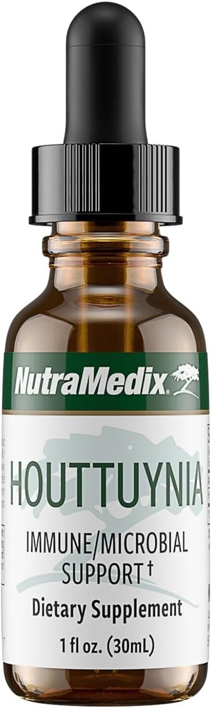 [BRSWIZQFOYHRYDQ3] NutraMedix Houttuynia - Gastrointestinal, Sistema Inmunitario " Tintura de soporte microbiano - Ayuda con la digestión, GI Salud " Limpiador Detox Corporal - gotas líquidas de base vegetal (1 oz / 30 ml)