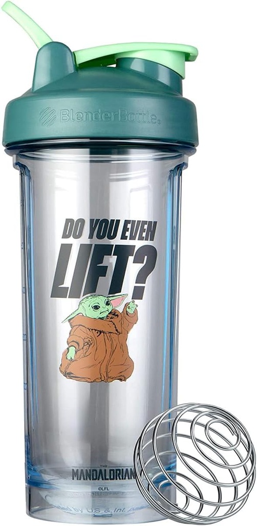 BlenderBottle Star Wars Shaker Bottle Pro Series Perfect for Protein Shakes and Pre Workout, 28-Ounce, ¿Incluso levantas?