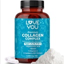 Te encantan las cápsulas de colágeno Premium – Tipos I, II, III, V & X – Peptides de colágeno hidrolizado, piel, uñas, mancuernas, mancuernas, 120 cápsulas, Estados Unidos Made