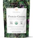 Truvani Protein + Verdes Suplemento Silencioso Espinacas, Kale " Broccoli  10g Orgánica Proteína basada en plantas Silencio 20 Serviciones Silencio USDA Orgánica Silencio Gluten " Dairy Free Silencio Vegan Silencio No Añadido Sugar