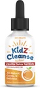 Kidz Cleanse tóxico Zeolite Detox para niños tóxicos Desarrollo, Comportamiento, Energía y Gut Health Support Suplemento Silencio fácil de tomar, Pure Liquid Zeolite Drops + Metil B12 + D3 (Orange Flavor) - 2oz