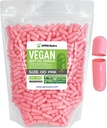 XPRS Tamaño Nutra 00 cápsulas vacías - 1000 cápsulas vacías - Láminas vacías vegetarianas - DIY Vegetal Capsule Filling- Veggie Pill Caps (Pink)